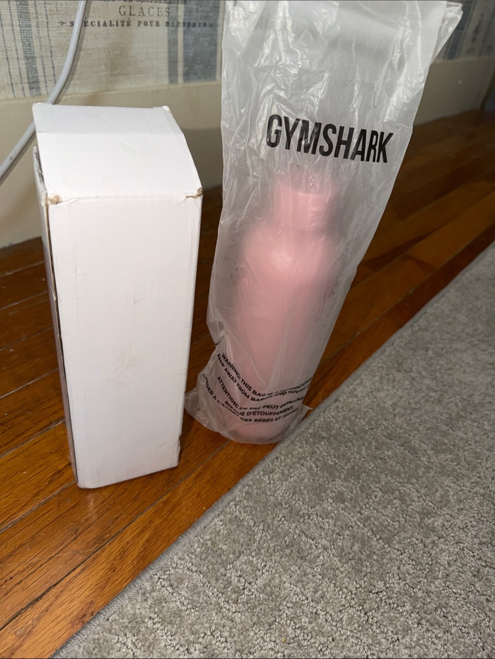 Gymshark Pink Bottle Water